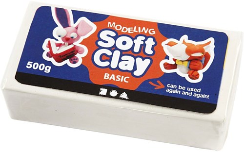 Creativ Company Knete weiß 500g - weiche Modelliermasse für Kinder-2
