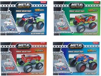 Toi-Toys 3D Konstruktionsmetall Monstertruck Spielzeug Bausatz