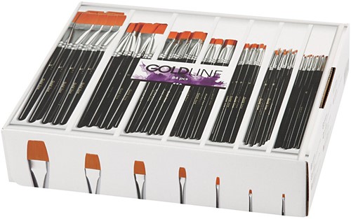 Creativ Company CC Gold Line Pinsel, flaches Sortiment