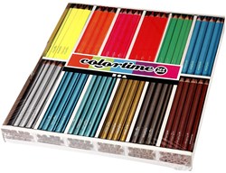 Creativ Company Buntstifte Set - Dreieckig metallic neon 144 Stück