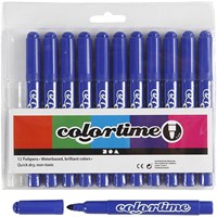 Creativ Company blaue Filzstifte Set - Marker für Kinder 12 Stück
