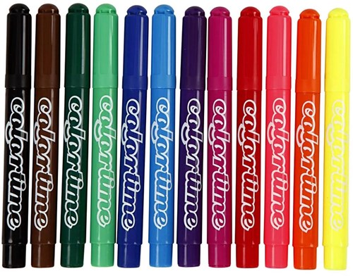 Creativ Company Colortime Filzstifte Großpackung 5 mm 12x24 Farben-3