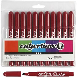 Creativ Company Filzstifte weinrot jumbo 12 Stück - Kinder Malstifte