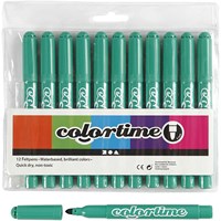 Creativ Company Jumbo Filzstifte hellgrün 12 Stück Filzmarker