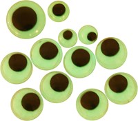Creativ Company Wackelaugen Glow in the Dark selbstklebend Bastelaugen 30 Stück-2