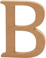 Creativ Company Holzbuchstabe B Dekoration 8cm MDF braun