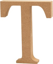 Creativ Company Holzbuchstabe T Dekoration MDF 8cm braun