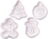 Creativ Company Ausstechformen Weihnachten Stempel 5 cm 4 Stück Plätzchen-2