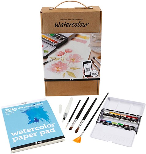 Creativ Company Aquarell Starterset Malen A5 200gr-2