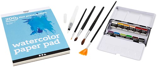 Creativ Company Aquarell Starterset Malen A5 200gr-3