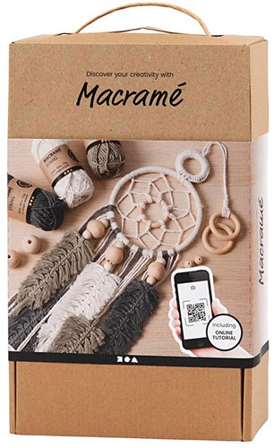 Creativ Company Makramee Starterset Knoten - DIY Traumfänger Set
