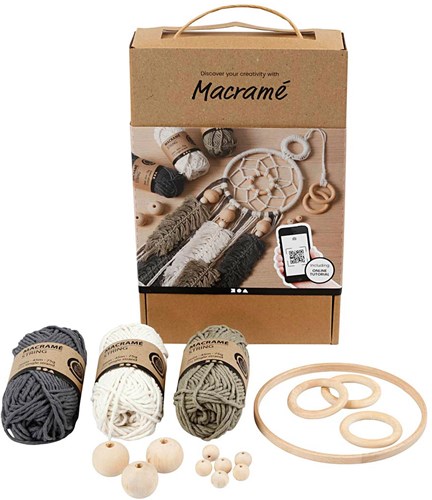 Creativ Company CC Starter-Set zum Lernen von Makramee-Knoten-2