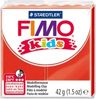 Fimo Modelliermasse rot - ofenhärtende Knete 42g für Kinder