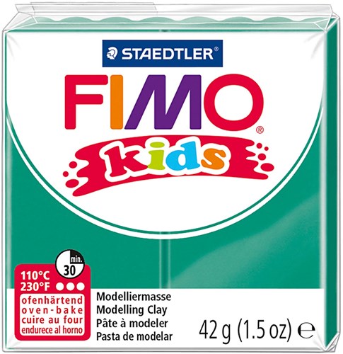 Fimo Knetmasse grün - ofenhärtende Modelliermasse 42g für Kinder