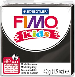 Fimo Knetmasse schwarz - ofenhärtende Modelliermasse für Kinder 42g