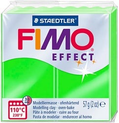 FIMO Effect Boetseerklei Neon Groen, 57gr
