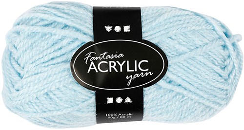 Creativ Company Acrylgarn hellblau 80m 50g - Bastelgarn