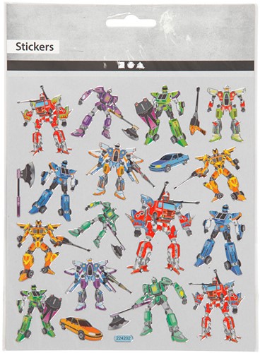 Creativ Company Aufkleber Transformers Stickerbogen 19 Stück Dekoration