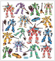 Creativ Company Aufkleber Transformers Stickerbogen 19 Stück Dekoration-2
