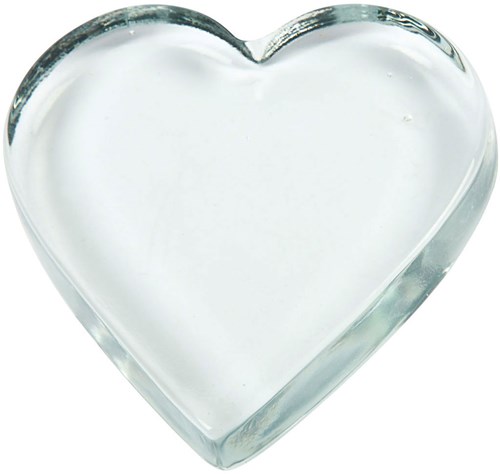 Creativ Company Glas Herz Dekoration transparent 10x9 cm Glas-2