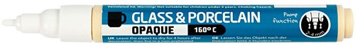 Creativ Company Glas- und Porzellanmarker weiß - Bastelfarbe Stift-2
