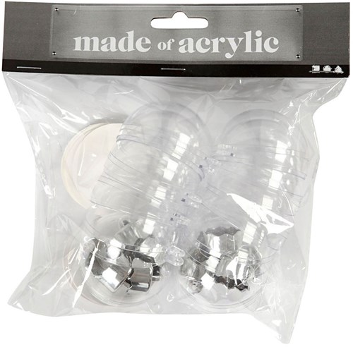 Creativ Company CC Acrylkugeln 2-teilig d:5 cm 10 Stück