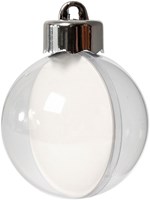 Creativ Company transparente Acrylkugeln Basteln 5cm 10 Stück Weihnachten DIY-3