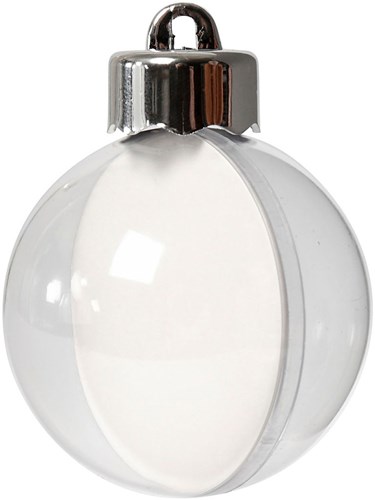 Creativ Company transparente Acrylkugeln Basteln 5cm 10 Stück Weihnachten DIY-3