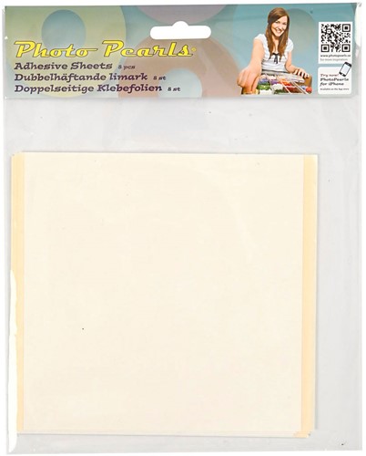 Creativ Company Foto-Perlen Klebefolie 15x15cm - doppelseitige selbstklebende Folie