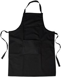 Creativ Company Schürze Baumwolle schwarz mit Tasche 66x89 cm - Küchenschürze