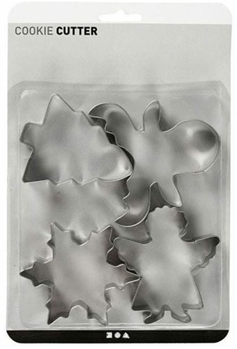Creativ Company Ausstechformen Weihnachtsplätzchen Set 4-teilig Edelstahl