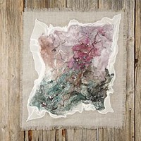Creativ Company Seidenschal weiß - Pongee 5 - 28x28 cm - Seidenschal-2