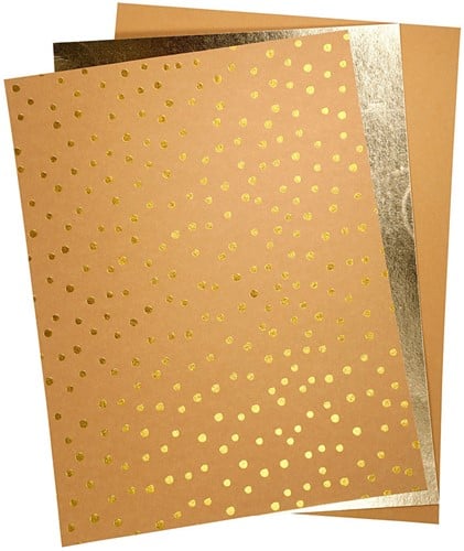 Creativ Company faux leather Papier braun Bastelbögen A4 Set-2