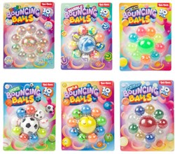 Toi-Toys Bouncing Balls Set buntes Spielzeug 10 Stück