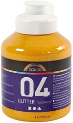 Creativ Company Acrylfarbe Glitter für Kinder warmgelb 500ml