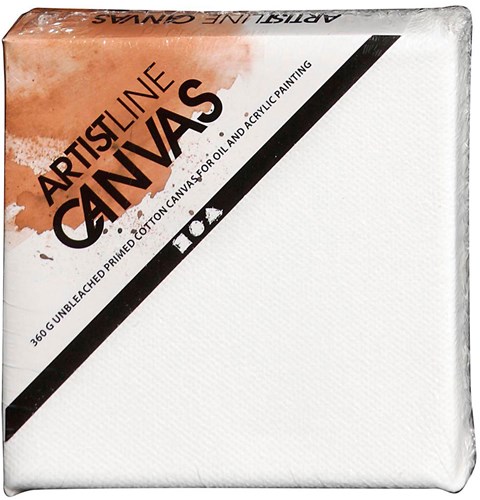 Creativ Company Leinwand Maluntergrund 10x10 cm - 10er Set