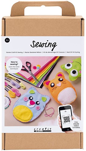 Creativ Company Starterset Nähen Filztiere Bastelset Kinder