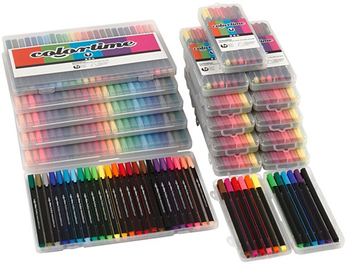 Creativ Company Fineliner Set - 18 Packungen - bunte Farben - Stifte