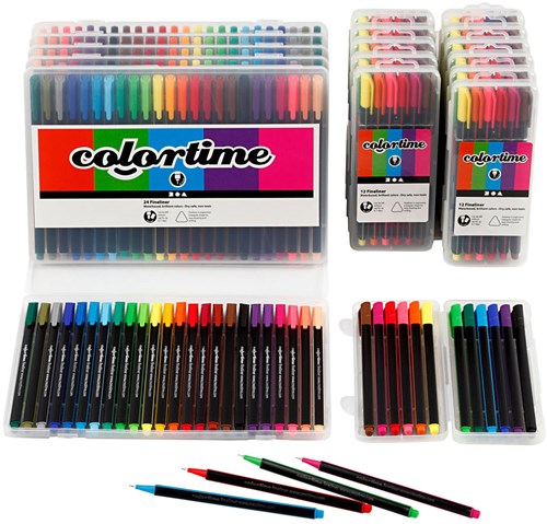 Creativ Company Fineliner Set - 18 Packungen - bunte Farben - Stifte-2