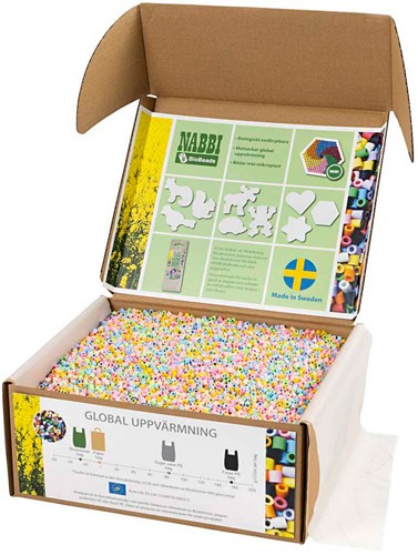 Creativ Company Bügelperlen BioBeads Pastellfarben umweltfreundlich 55000 Stück-2