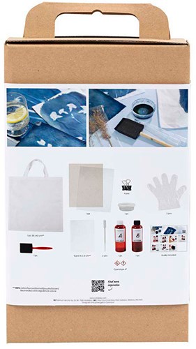 Creativ Company Cyanotypie Hobbyset Textil Blau - Kreatives Spielzeugset-3