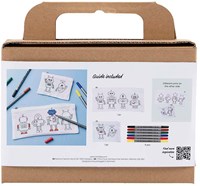 Creativ Company Bastelset Textil Dekorieren für Kinder und Erwachsene-3