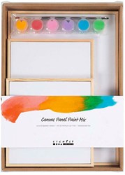 Creativ Company Leinwand Malset bunt für Kinder und Erwachsene