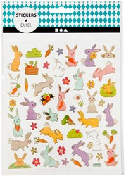 Creativ Company Sticker Pastell Osterhase 15x16,5 cm Bastelspaß