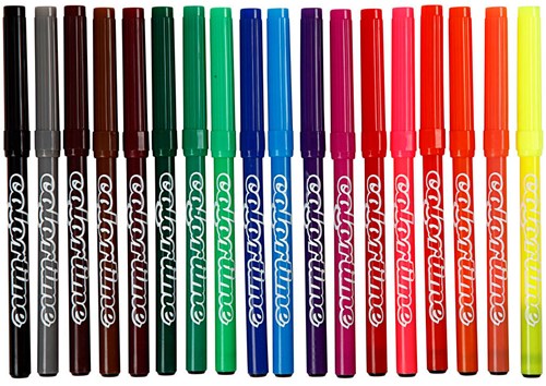 Colortime Stifte-Set 18-teilig - bunte Filzstifte für kreativen Spaß-2