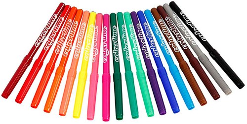 Colortime Stifte-Set 18-teilig - bunte Filzstifte für kreativen Spaß-3