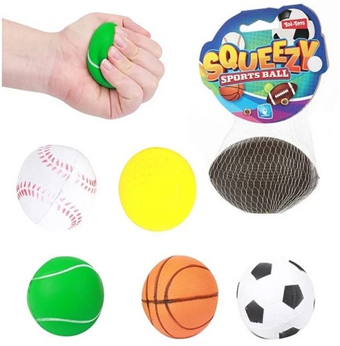 24 zusammendrückbare Sportbälle 6 cm 35485Z