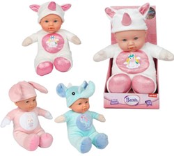 Toi-Toys Babypuppe weiche Kuschelpuppe Tierkostüm 31 cm Spielzeug
