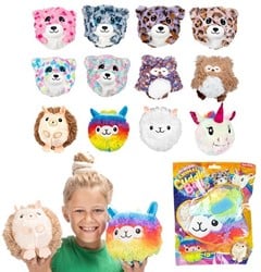 Opblaas Knuffeldier Pluche, 15cm