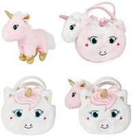 Plüsch-Einhorn in Einhorn-Tasche 75266Z